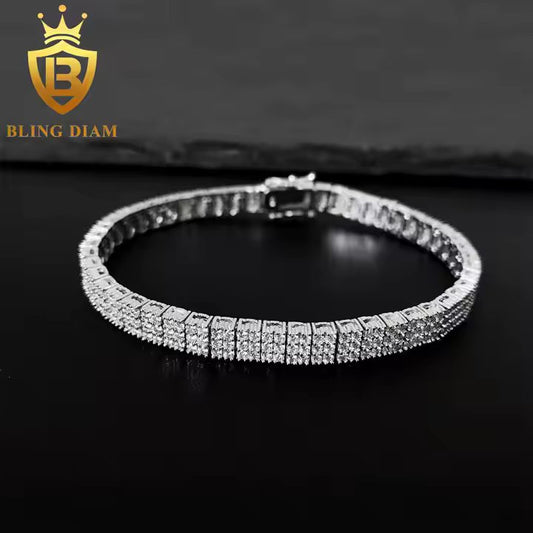 Triple Moissanite Bracelet