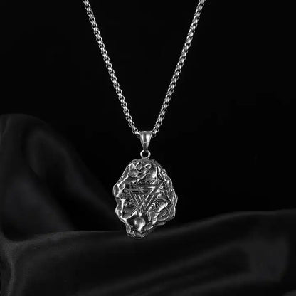 Viking Rune Meteorite Necklace