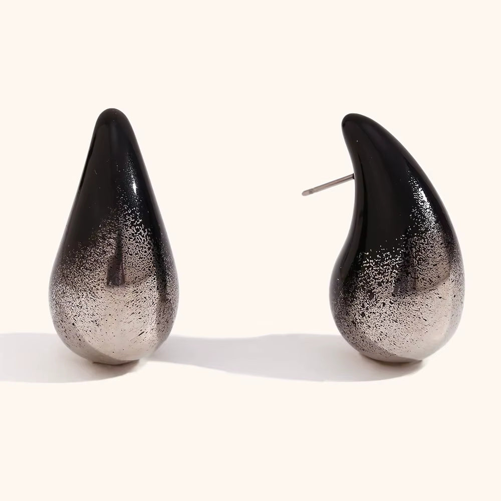 Enamel Gold Earrings