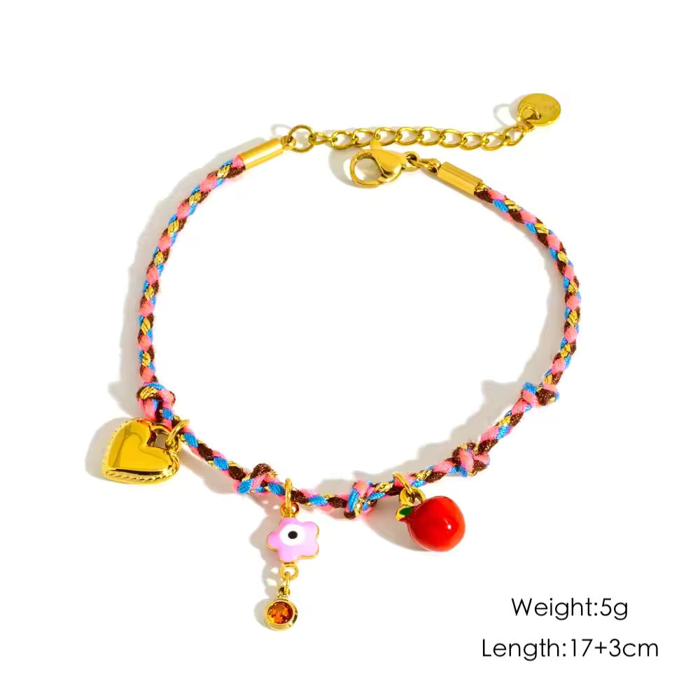 Colorful Braided Rope Bracelet