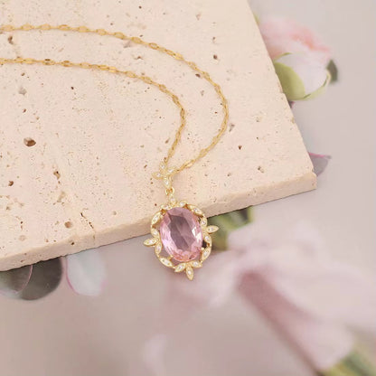 Pink Zircon Necklaces