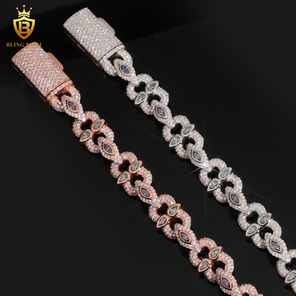 Iced Out Moissanite Bracelet