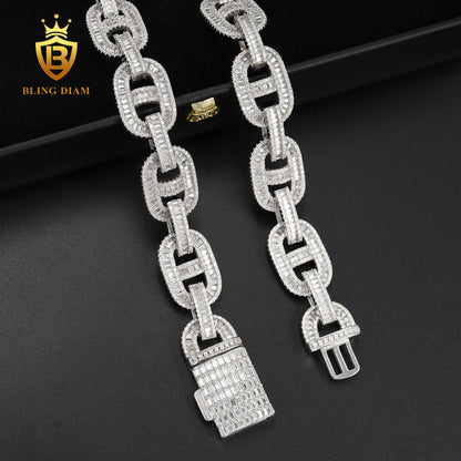925 Sterling Silver Moissanite chain