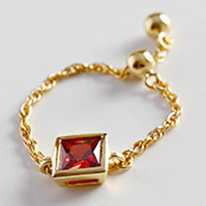 Rectangle Adjustable Chain Ring