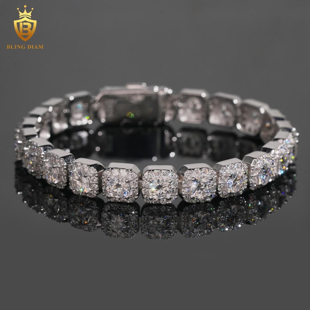 Sugar Style Moissanite Cuban Link Bracelet