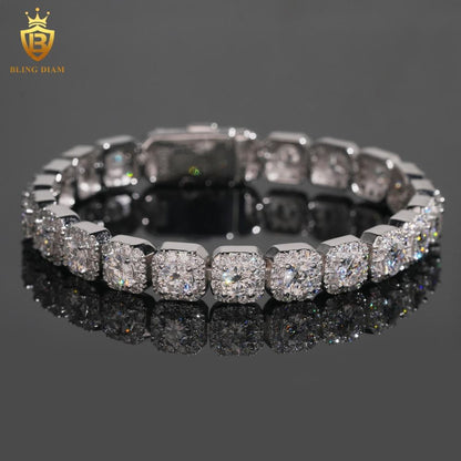 Sugar Style Moissanite Cuban Link Bracelet