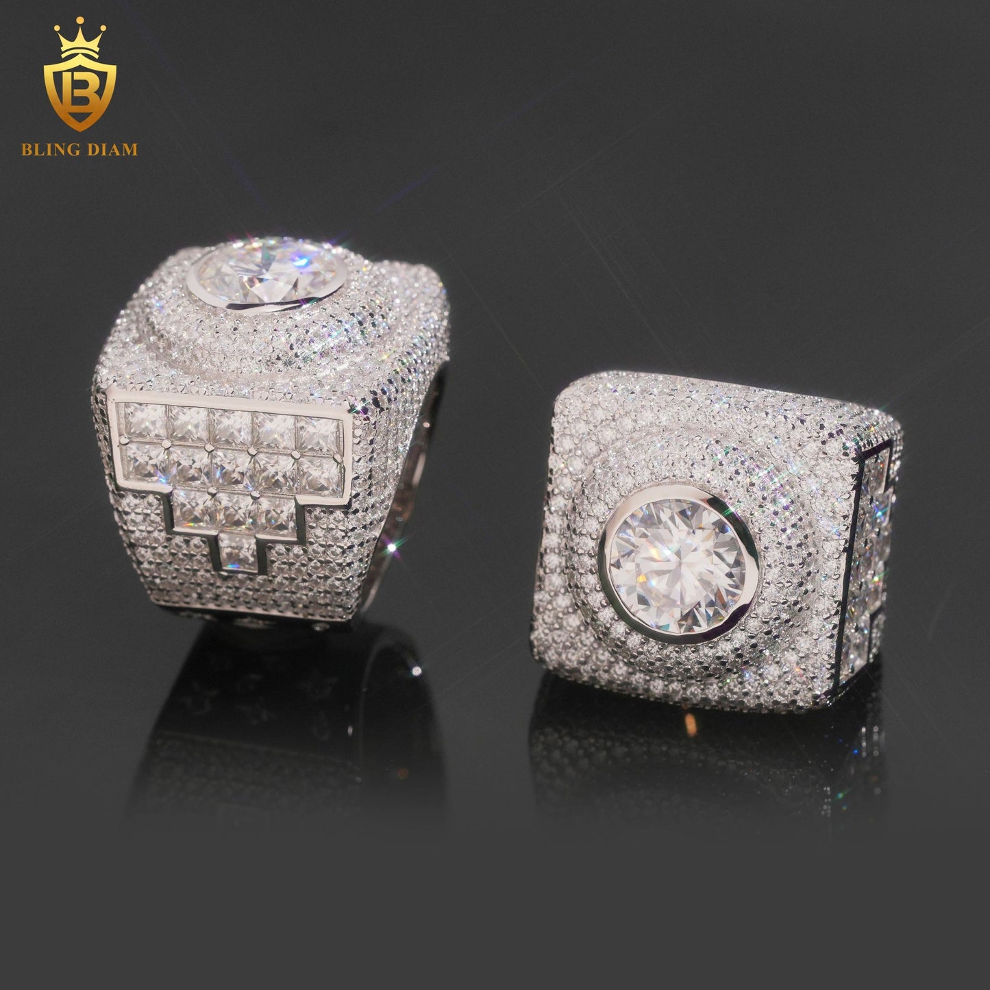 Iced-out ring
