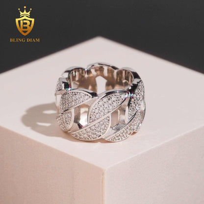 Cuban Moissanite Ring