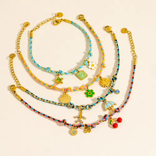 Colorful Braided Rope Bracelet