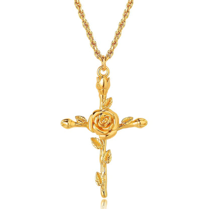 Floral Cross Pendant