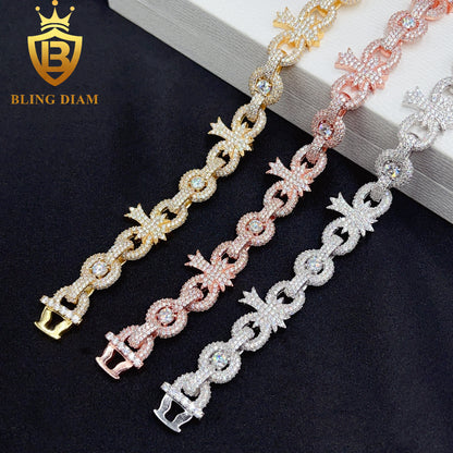 Cuban Cross Infinity Bracelet