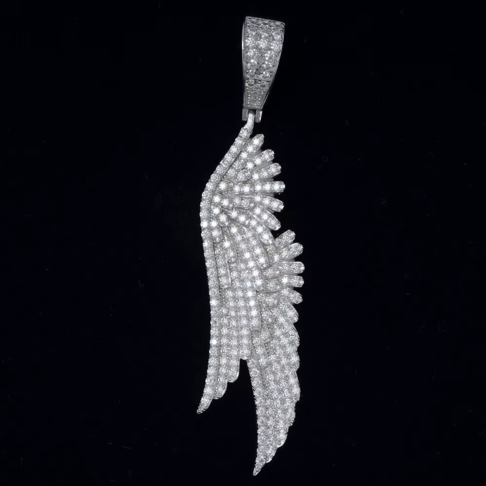 Moissanite Wing Pendant