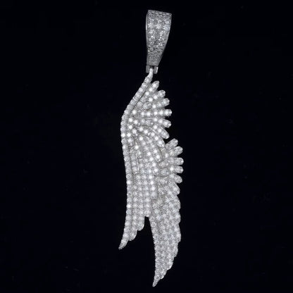 Moissanite Wing Pendant