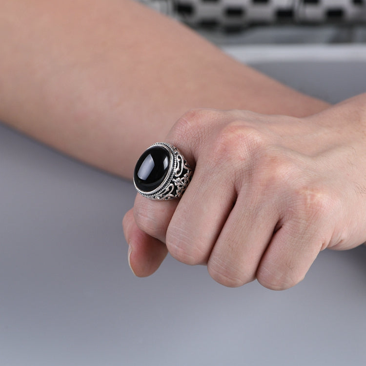 Black Agate Ring