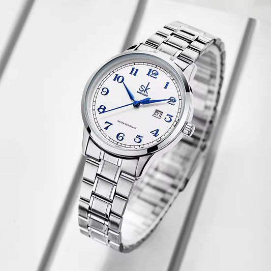 Sliver and Blue Watch