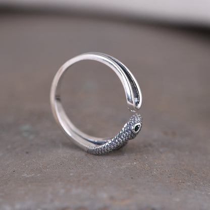 Snake Mouth Cluster Ring