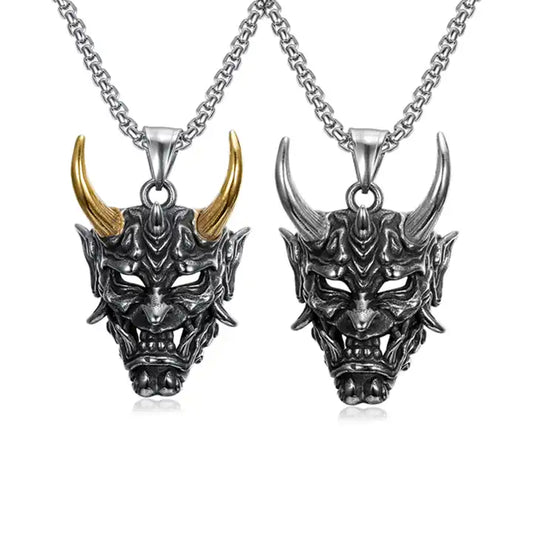 Oni Demon Skull Pendant