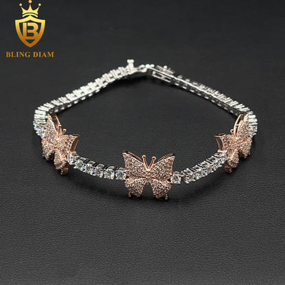 Butterfly Moissanite Bracelet