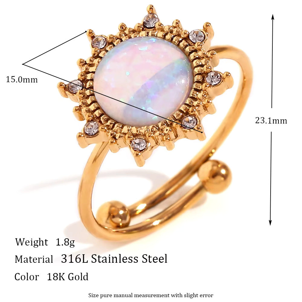 Gold Opal Ring