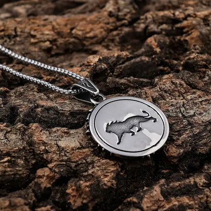 Stainless Steel Lion Pendant