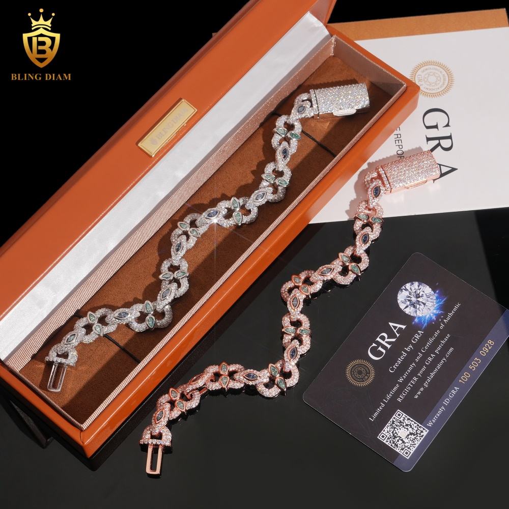 Iced Out Moissanite Bracelet