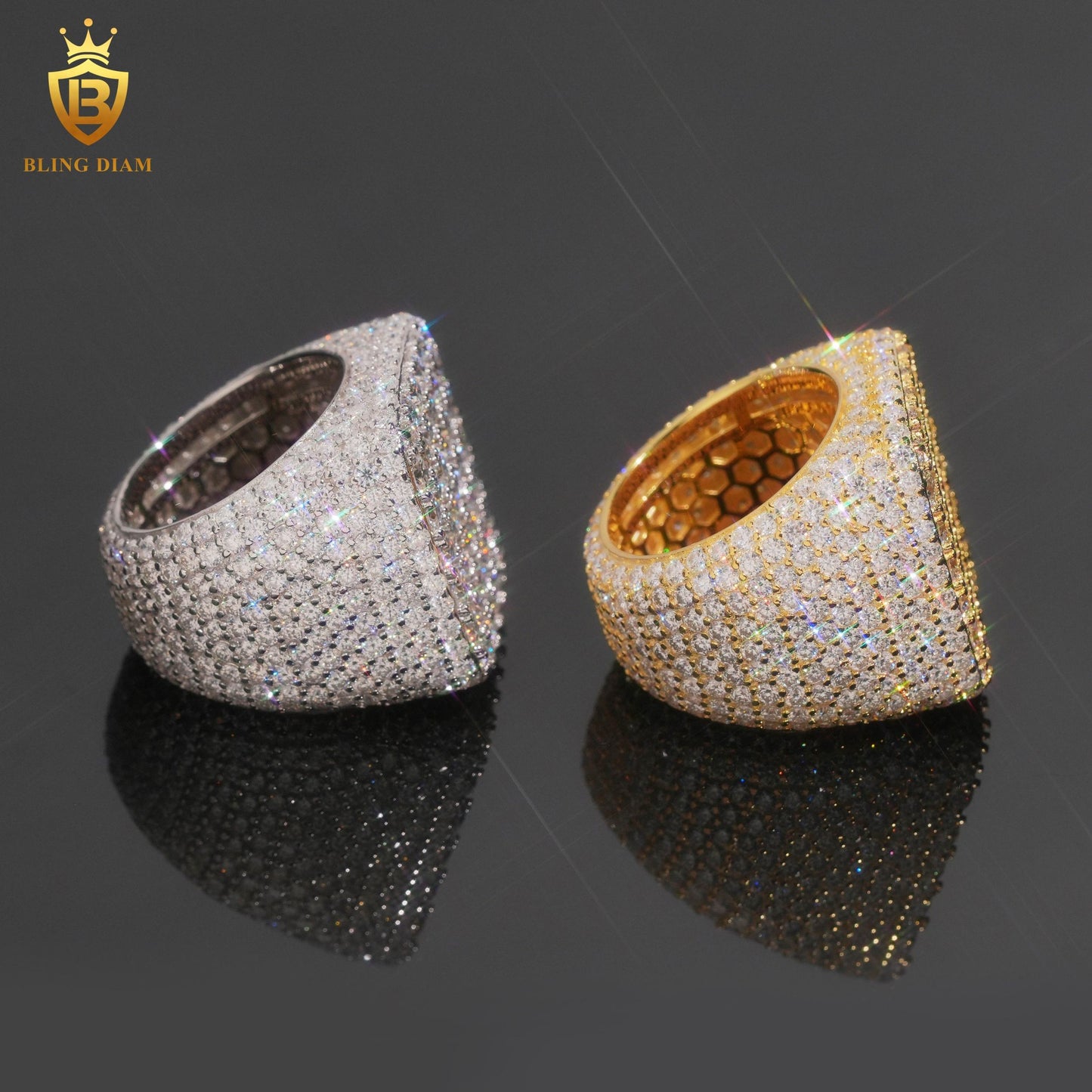 Iced-out ring