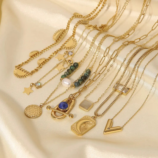 Gold Necklace Set