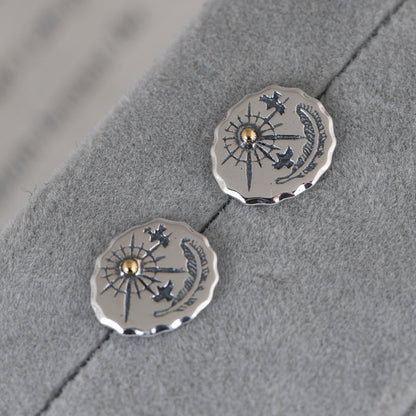 Feather Birds and Starlight Earrings