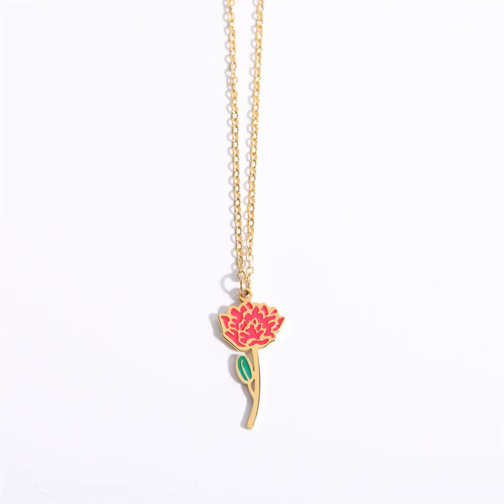Floral Zodiac Necklace