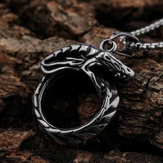 Ouroboros Serpent Pendant
