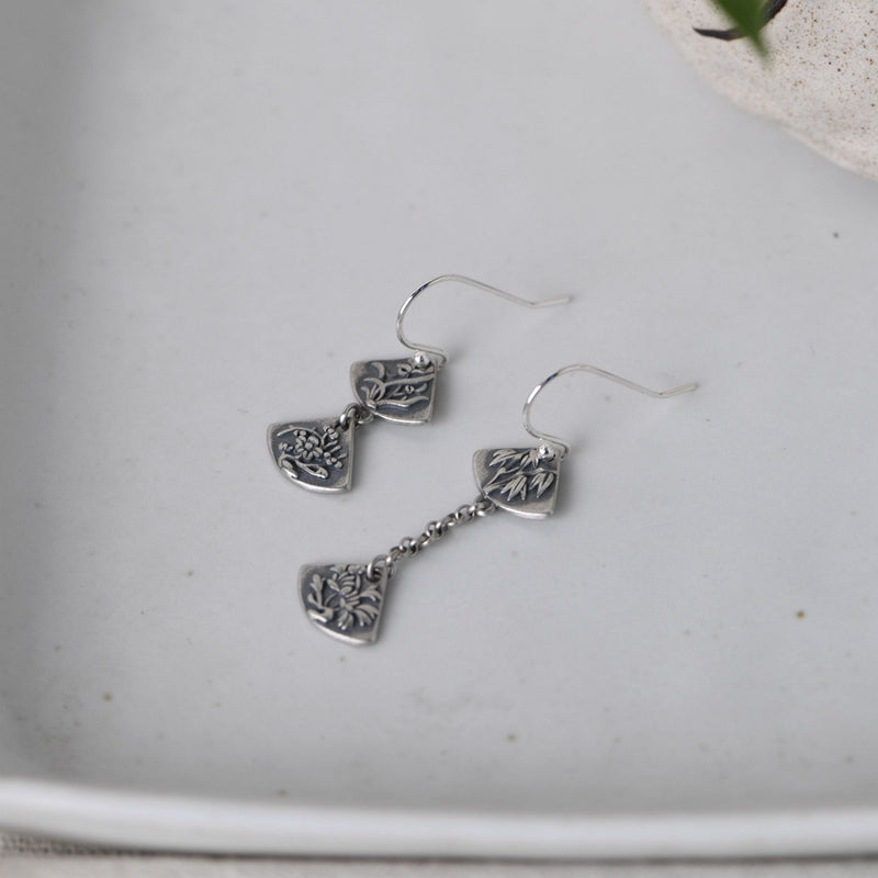 Bamboo Chrysanthemum Earrings