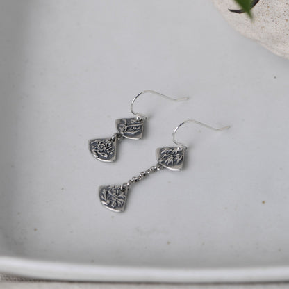 Bamboo Chrysanthemum Earrings