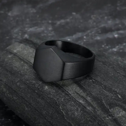 Hexagon Signet Ring