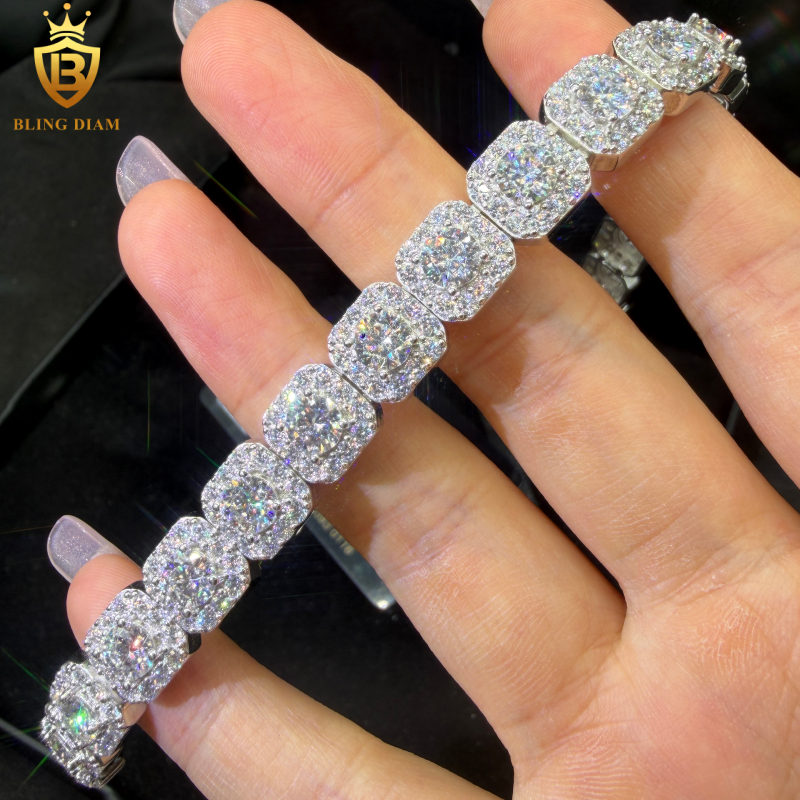 Iced Out Moissanite Tennis Bracelet