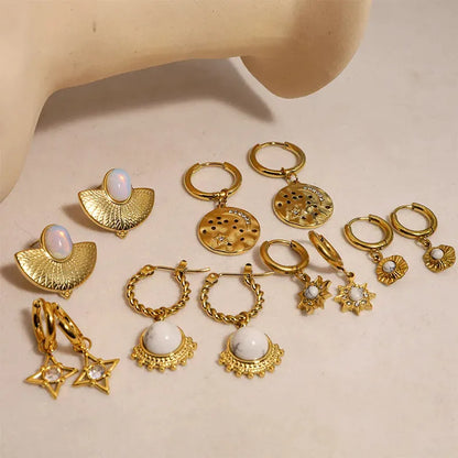 Geometric Drop Earrings