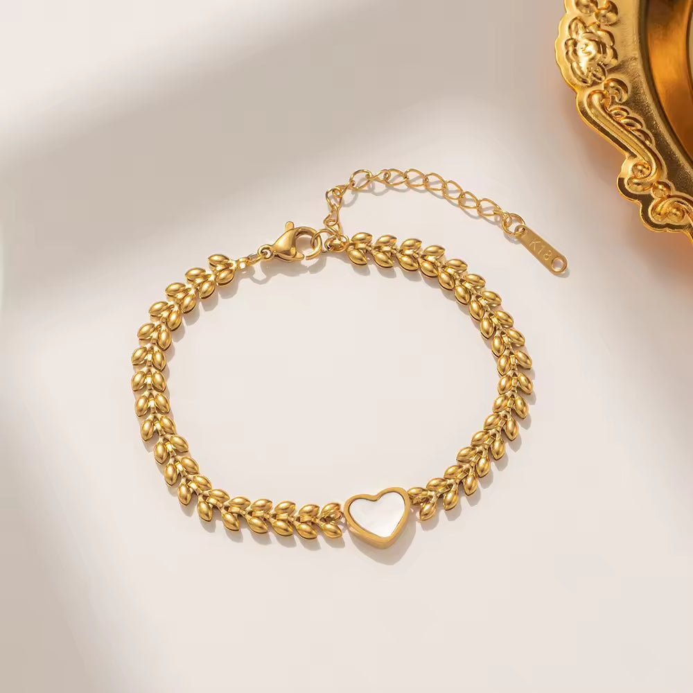 Heart Pendant Bracelet