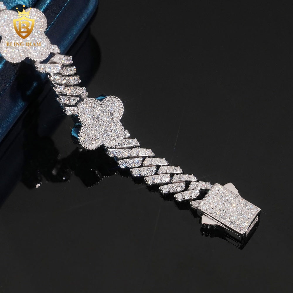 Iced Out Clover Bracelet