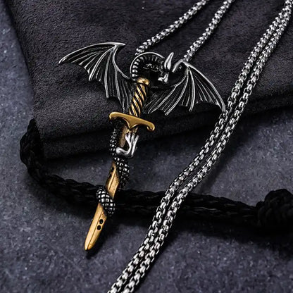 Sword Dragon Necklace