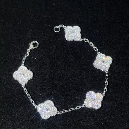 Clover Moissanite Bracelet