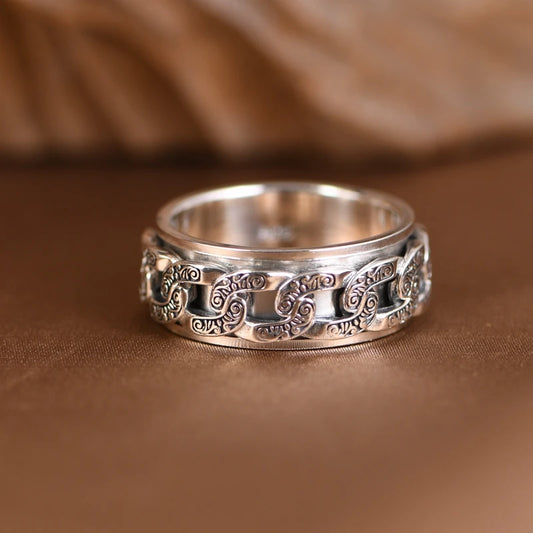 Rotating Silver Ring