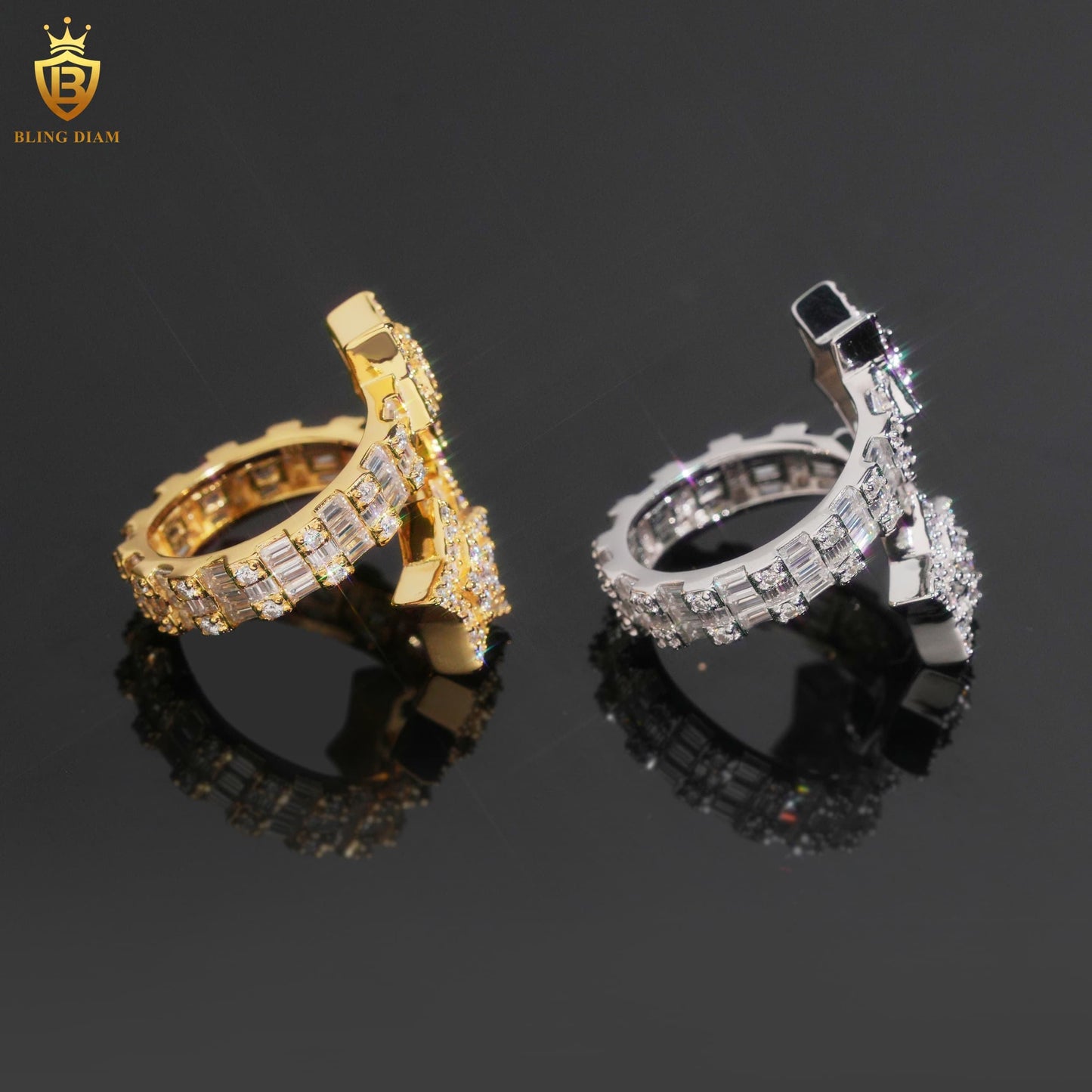 Star-design moissanite ring