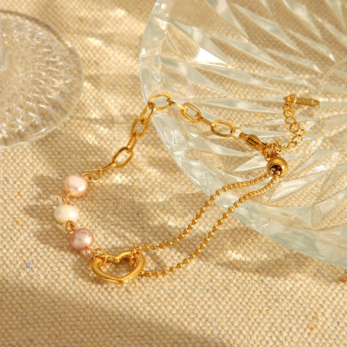 Pearl Love Heart Bracelet