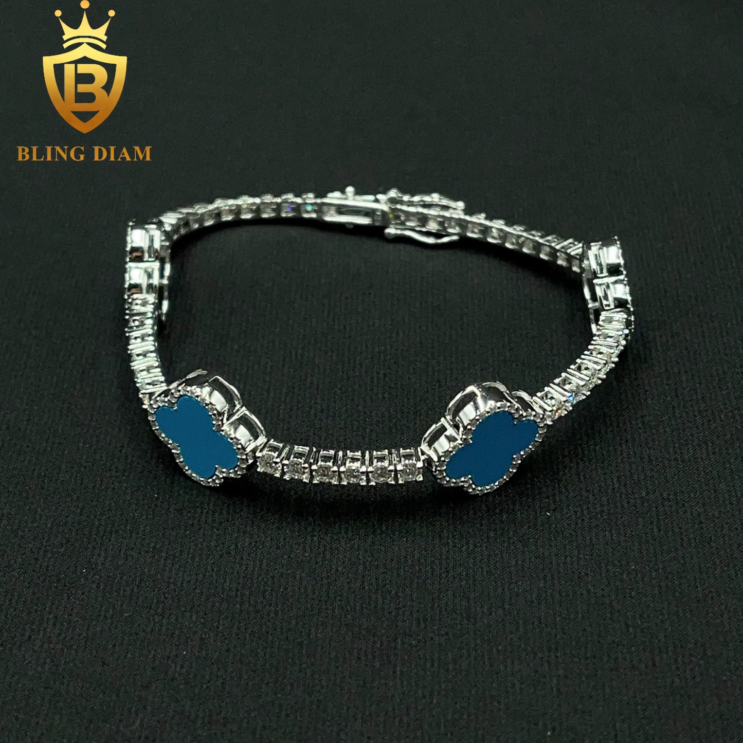 Multicolor Clover Tennis Bracelet