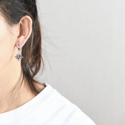 Zircon Six Pointed Star Earrings