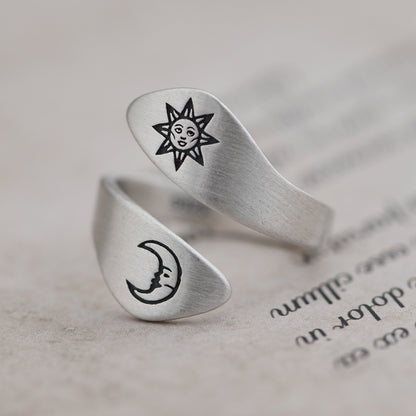 Sun Moon Adjustable ring
