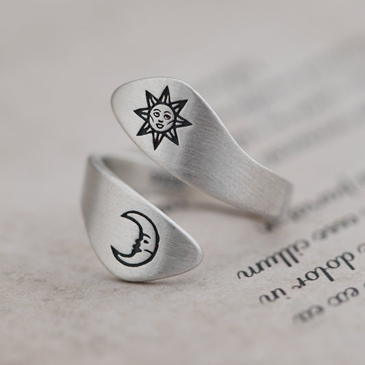 Sun Moon Adjustable ring
