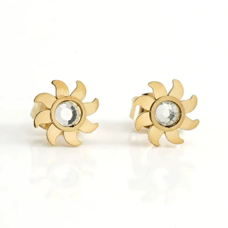 Butterfly Flower Heart Star Stud Earring