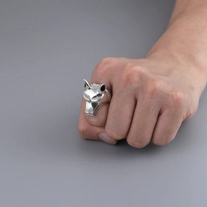 Wolf Head Ring