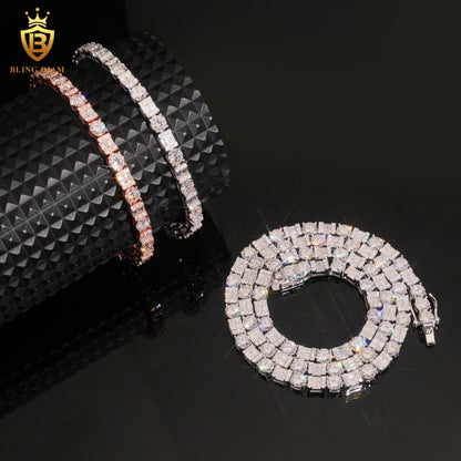 Emerald Cut Moissanite Tennis Bracelet