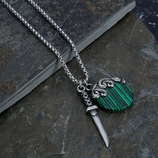 Samurai Malachite Pendant